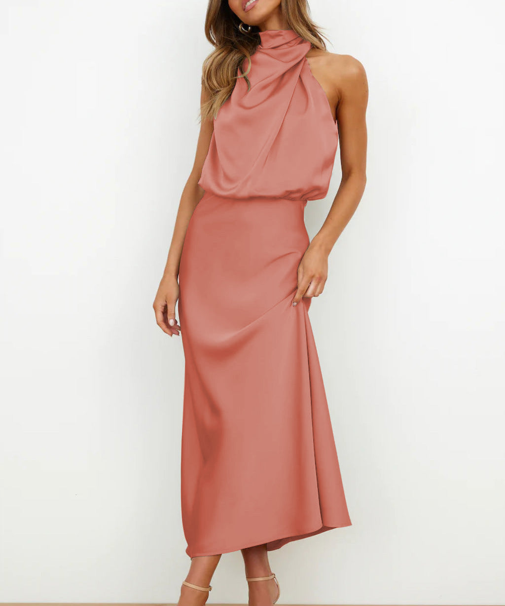 Emanuela – Rochie Lungă Elegantă cu Croială Clasică