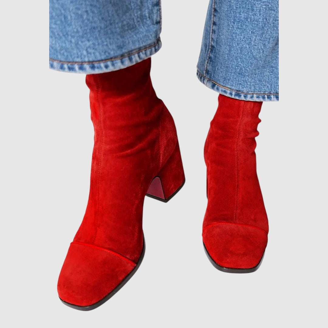 Mara – Botine Elegante din Piele Ecologică Întoarsă