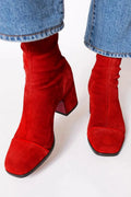 Victoria – Botine Cu Toc Pătrat