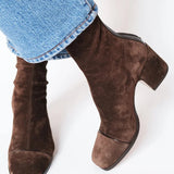 Victoria – Botine Cu Toc Pătrat