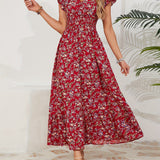 Mihaela – Rochie Florală cu Fante