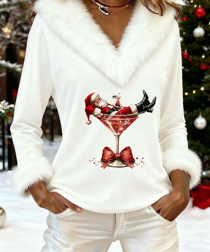Bluză de Crăciun FurGlam 2025 – eleganță, căldură și o fărâmă de farmec festiv!