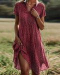 Iulia – Rochie Vaporoasă cu Buline