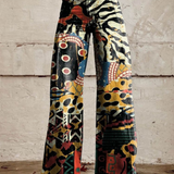 Casandra – Pantaloni Wide-Leg Boho-Chic