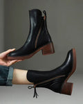 Valorine | Botine elegante din piele ecologică cu toc confortabil