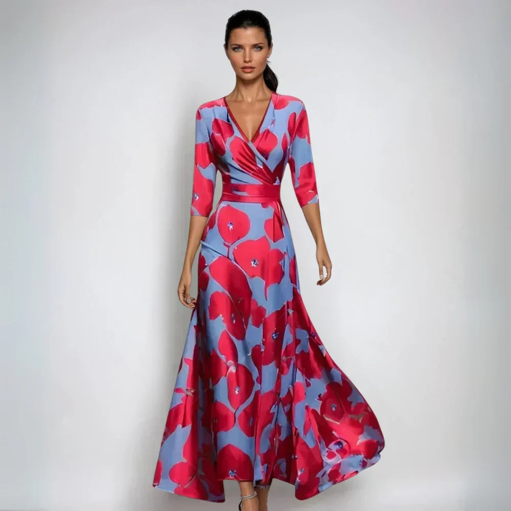 Elvira – Rochie Elegantă cu Decolteu în V