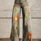 Talida – Pantaloni Wide-Leg Boho-Chic