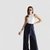 Maelis - Pantaloni Largi din In