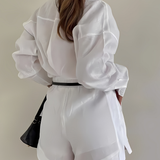 Oana – Set Asortat De Vara Cu Sort Si Camasa