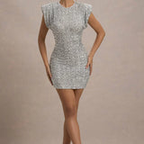 Florentina – Rochie Mini cu Glitter și Strălucire
