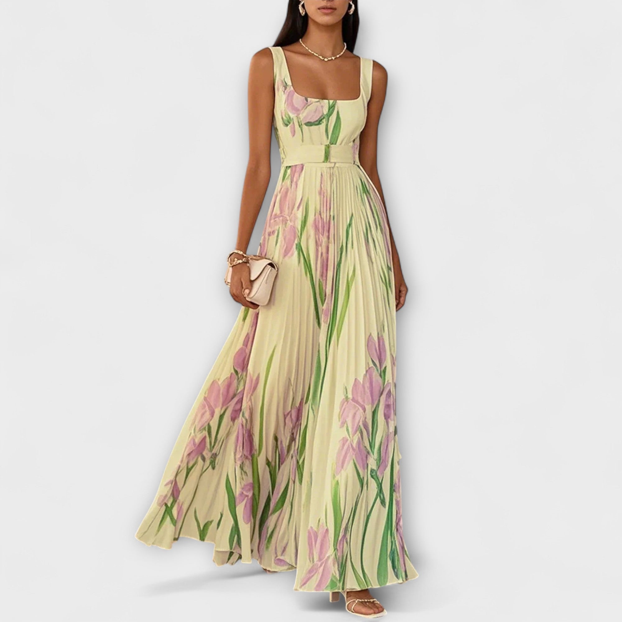 Andra – Rochie Maxi cu Imprimeu Floral Romantic