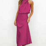 Emanuela – Rochie Lungă Elegantă cu Croială Clasică