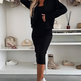 Benonia – Set midi cu cardigan