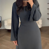 Nadia – Rochie maxi din jacard cu mâneci