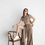 Maelis - Pantaloni Largi din In