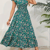 Mihaela – Rochie Florală cu Fante