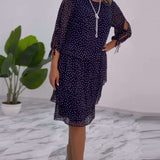 Julie | Rochie Elegantă cu Puncte