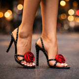 Lyra | Cizme cu toc elegant roz