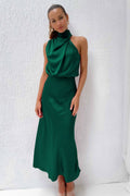 Emanuela – Rochie Lungă Elegantă cu Croială Clasică