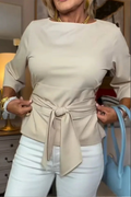 Daria – Top elegant cu fundă la talie
