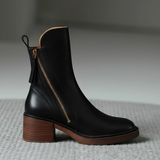 Valorine | Botine elegante din piele ecologică cu toc confortabil