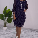 Julie | Rochie Elegantă cu Puncte