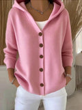 Fleur | Cardigan moale cu glugă