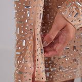 Tincuta – Rochie în stil A-line cu detalii strălucitoare