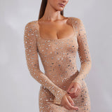 Tincuta – Rochie în stil A-line cu detalii strălucitoare