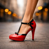 Cizme cu Toc Bella Bowline