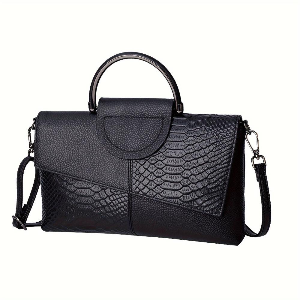 Carmen — Geantă cu Model de Crocodil Opulent