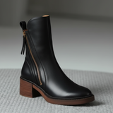 Valorine | Botine elegante din piele ecologică cu toc confortabil