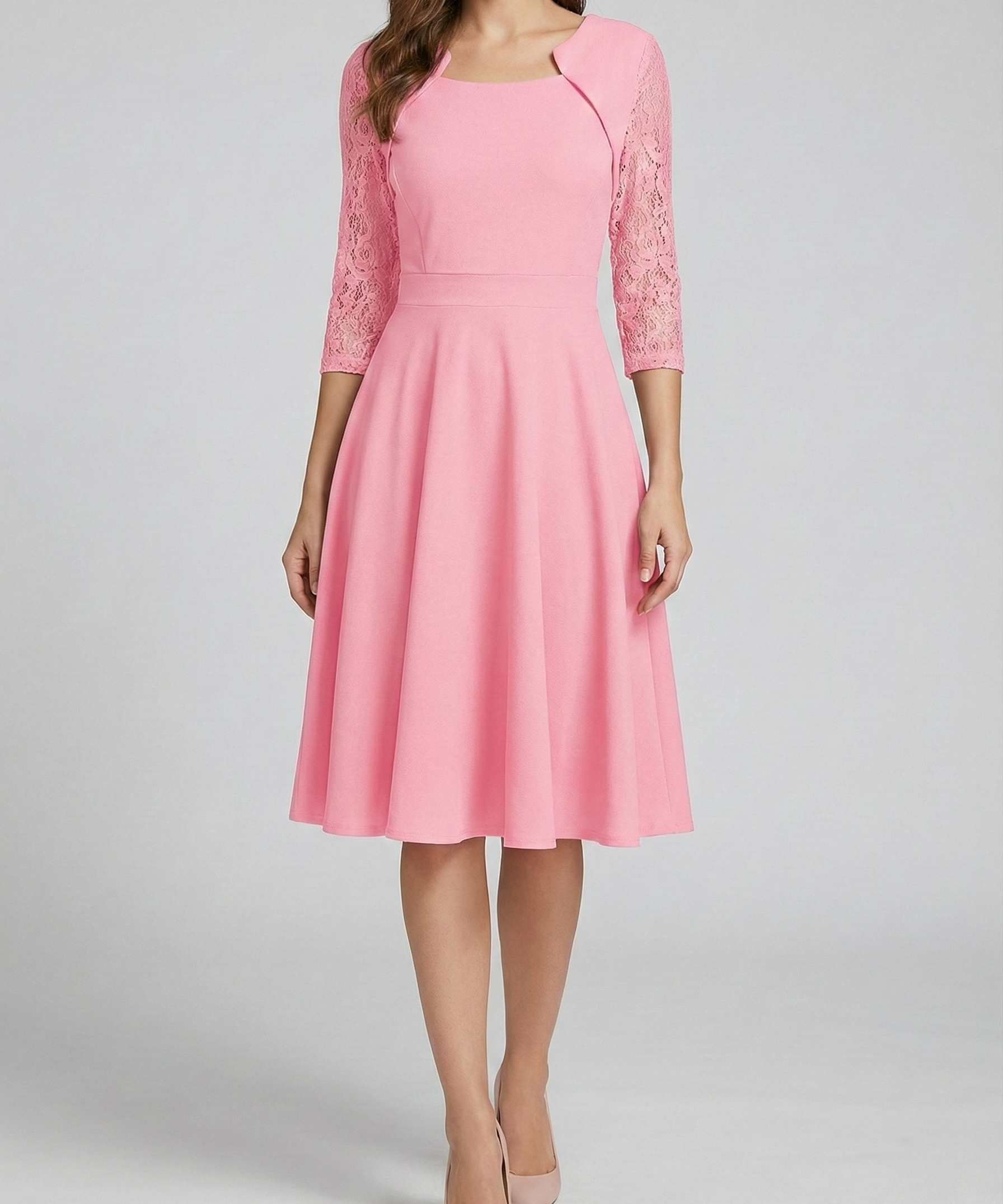 Simona – Rochie cu Detalii Delicate de Dantelă