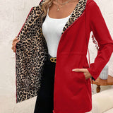 Amalia – Jachetă Reversibilă cu Imprimeu Leopard