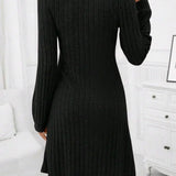 Mihaela – Rochie de Damă Elegantă cu Mâneci Lungi și Croială Confortabilă