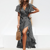 Liva – Rochie de Damă Wikkel Elegantă și Vaporoasă