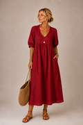 Oana – Rochie Midi cu Volane