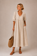 Oana – Rochie Midi cu Volane