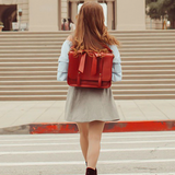 Corina — Sac Retro Twist în Bleu-Rose