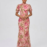 Zorina – Rochie cu Imprimeu Floral și Croială Romantică