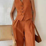 Bianca – Set De Pantaloni Cu Croiala Lejera