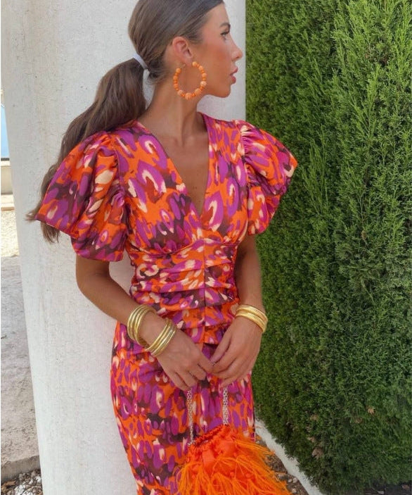 Aurelia – Rochie lungă vibrantă