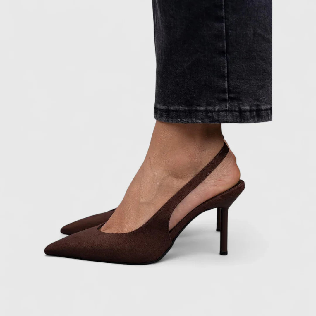 Isabelle – Pantofi Slingback cu Imprimeu Leopard