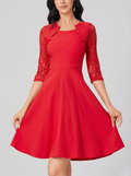 Simona – Rochie cu Detalii Delicate de Dantelă