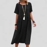Mălina – Rochie Midi cu Buzunare