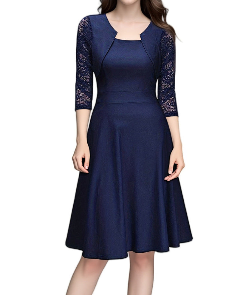 Simona – Rochie cu Detalii Delicate de Dantelă