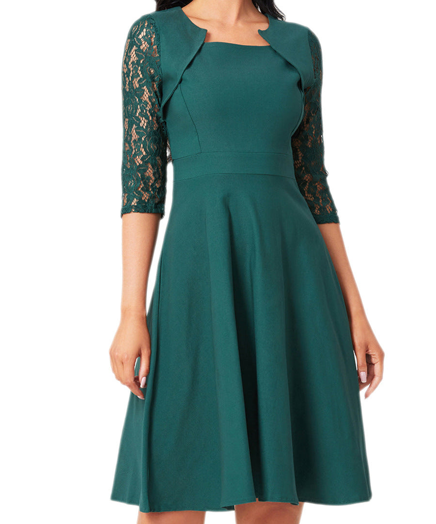 Simona – Rochie cu Detalii Delicate de Dantelă