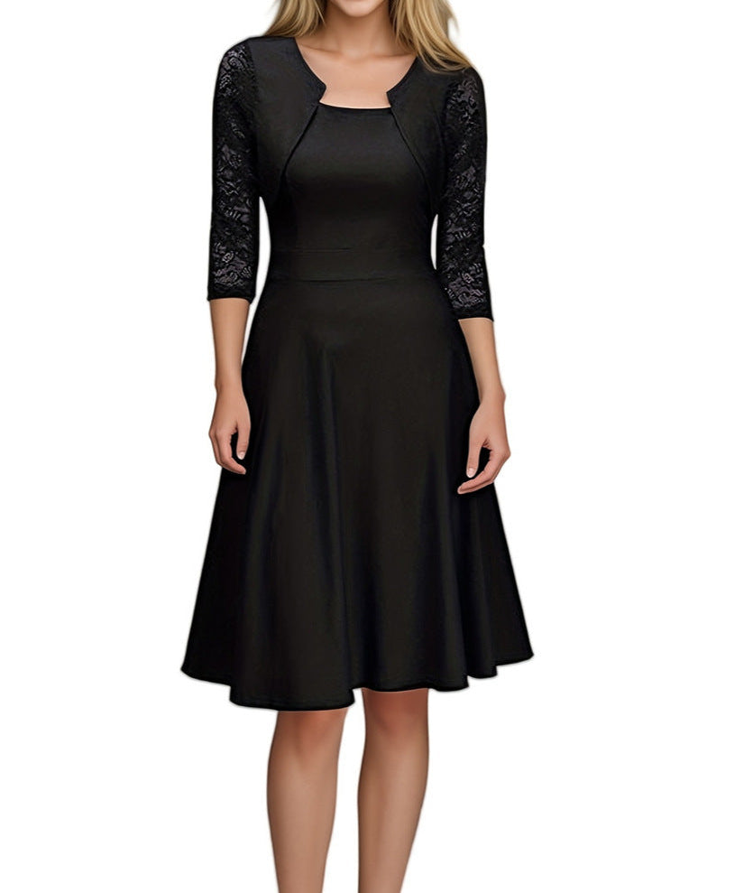 Simona – Rochie cu Detalii Delicate de Dantelă