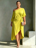 Mirela – Elegantní asymetrické šaty