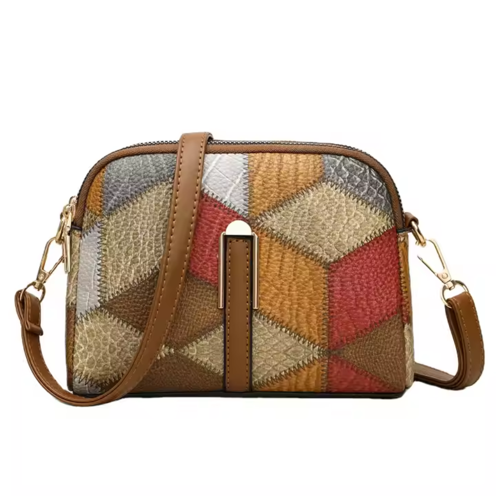 Clio — Mini Geantă Crossbody Patchwork